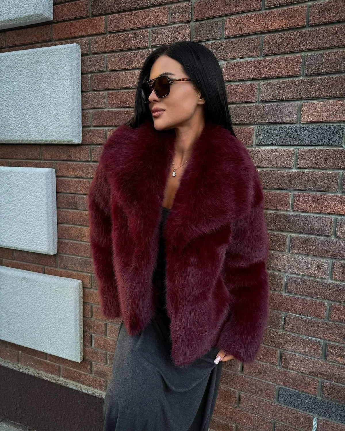 Casaco Sabrina com Textura Felpuda