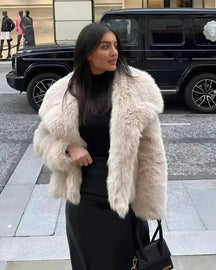 Casaco Sabrina com Textura Felpuda