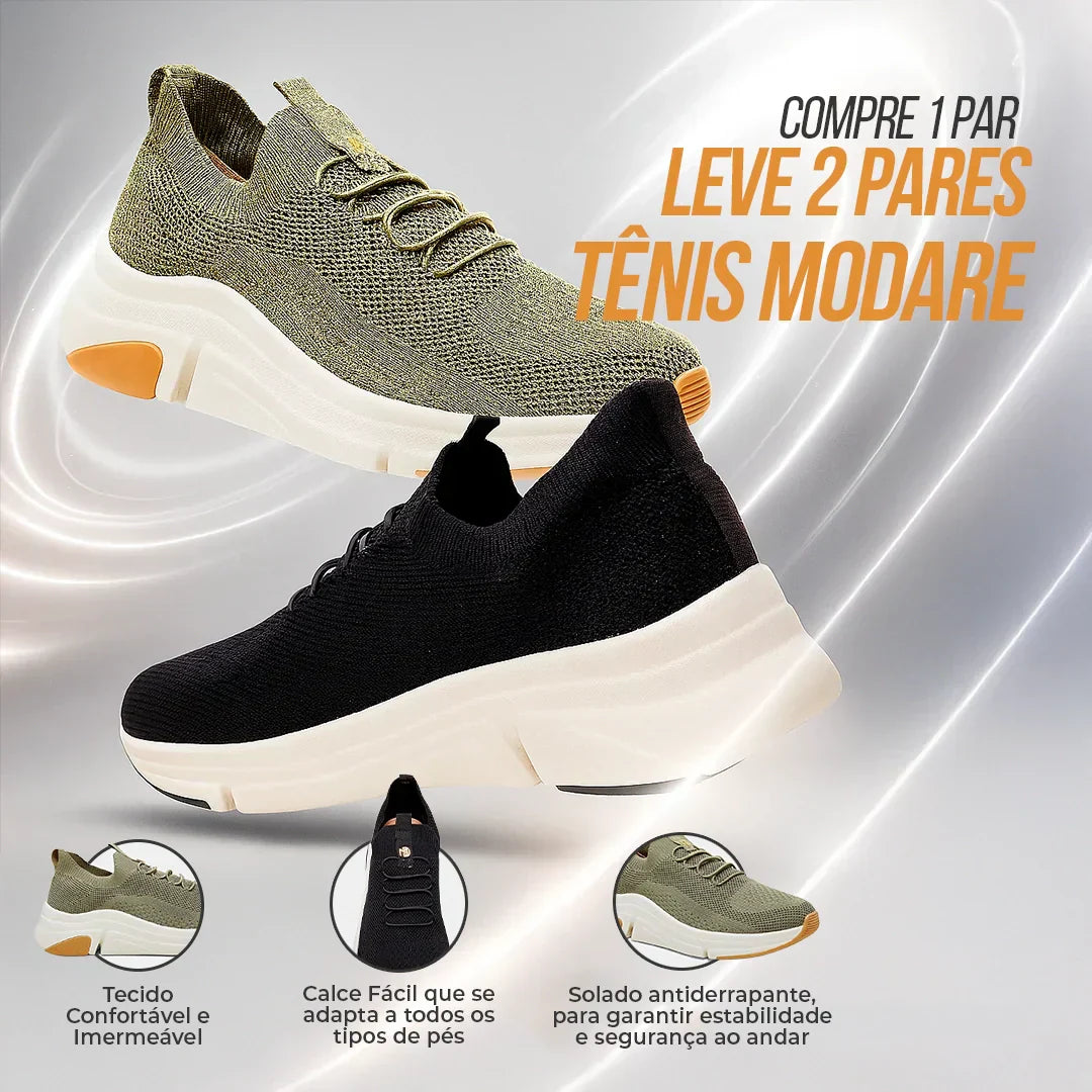 LANÇAMENTO | Tênis Ortopédico Modare 2025 - Compre 1 Leve 2 Hoje!